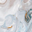 Marmor Aqua - Abstraktes Wandbild