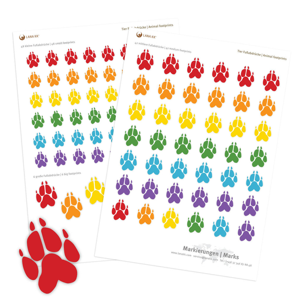 Sticker - Tierpfoten | Sticker - Animal Paws