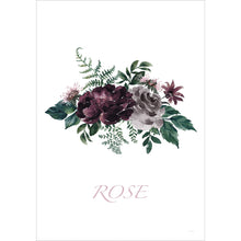 Bewundere die illustrierte Blume auf diesem stilvollen Poster.