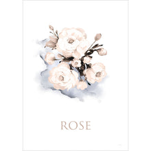 Bewundere die illustrierte Blume auf diesem stilvollen Poster.