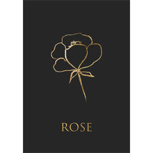 Bewundere die illustrierte Blume auf diesem stilvollen Poster.