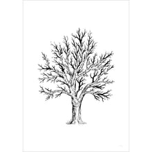 Bewundere die Baum Zeichnung auf diesem stilvollen Poster.
