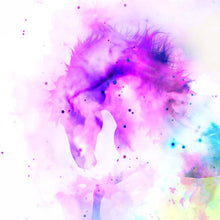 Blacky Colorful - Aquarell Wandbild