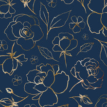 Blumenkönigin - Zeichnung Wandbild