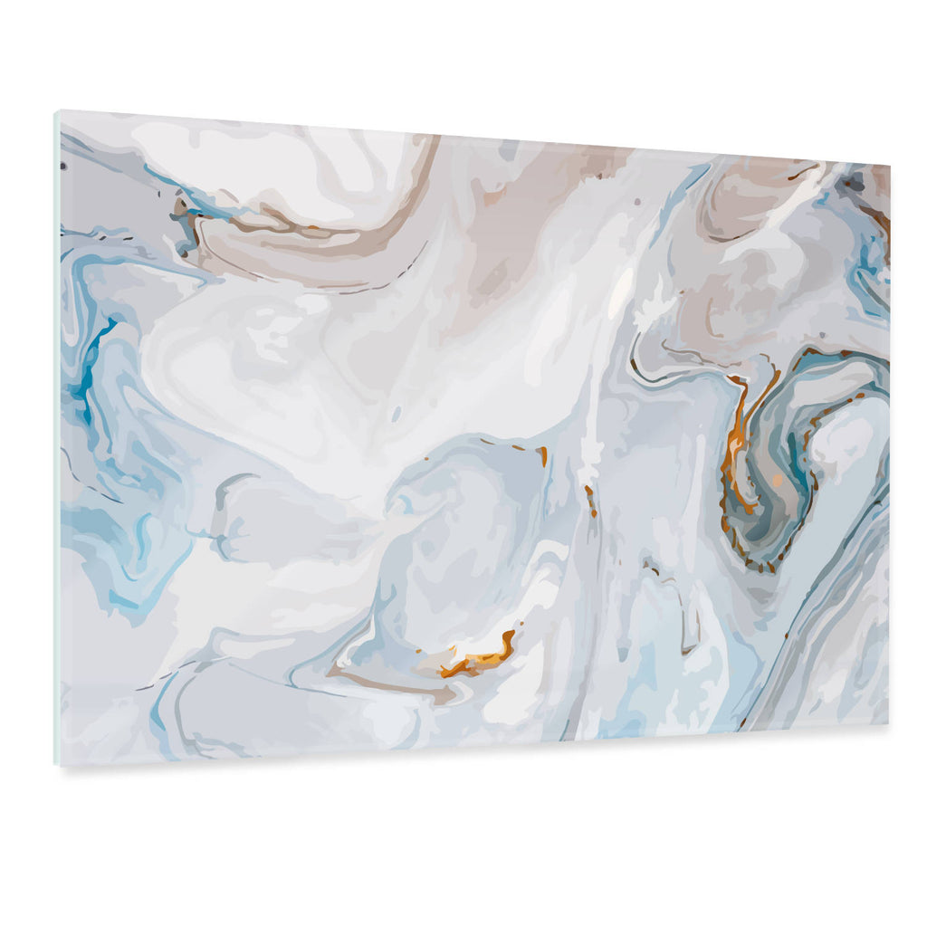 Marmor Aqua - Abstraktes Wandbild