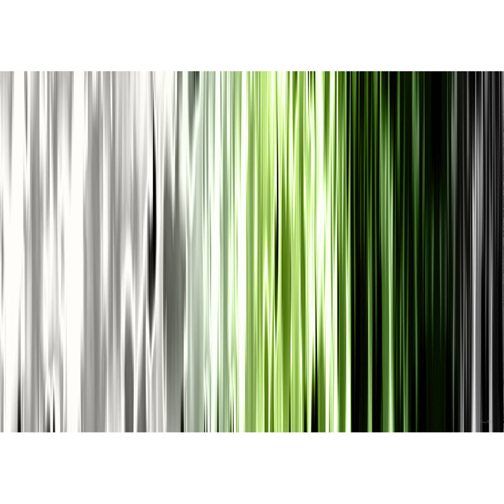 Rain Lichtgrün - Abstraktes Wandbild