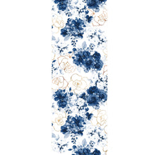 Rosentraum Tiefblau - Aquarell Wald Wandbild