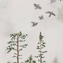 Waldfrieden - Aquarell Wald Wandbild