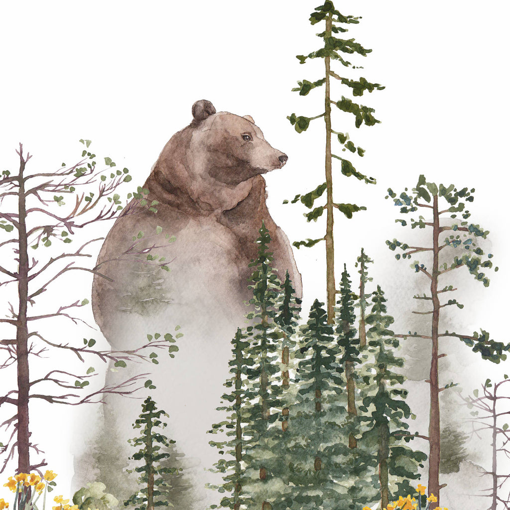 Wild Bär - Aquarell Wandbild