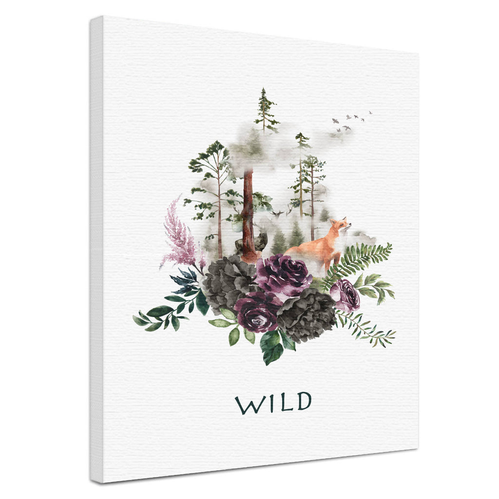 Wild Fuchs - Aquarell Wandbild