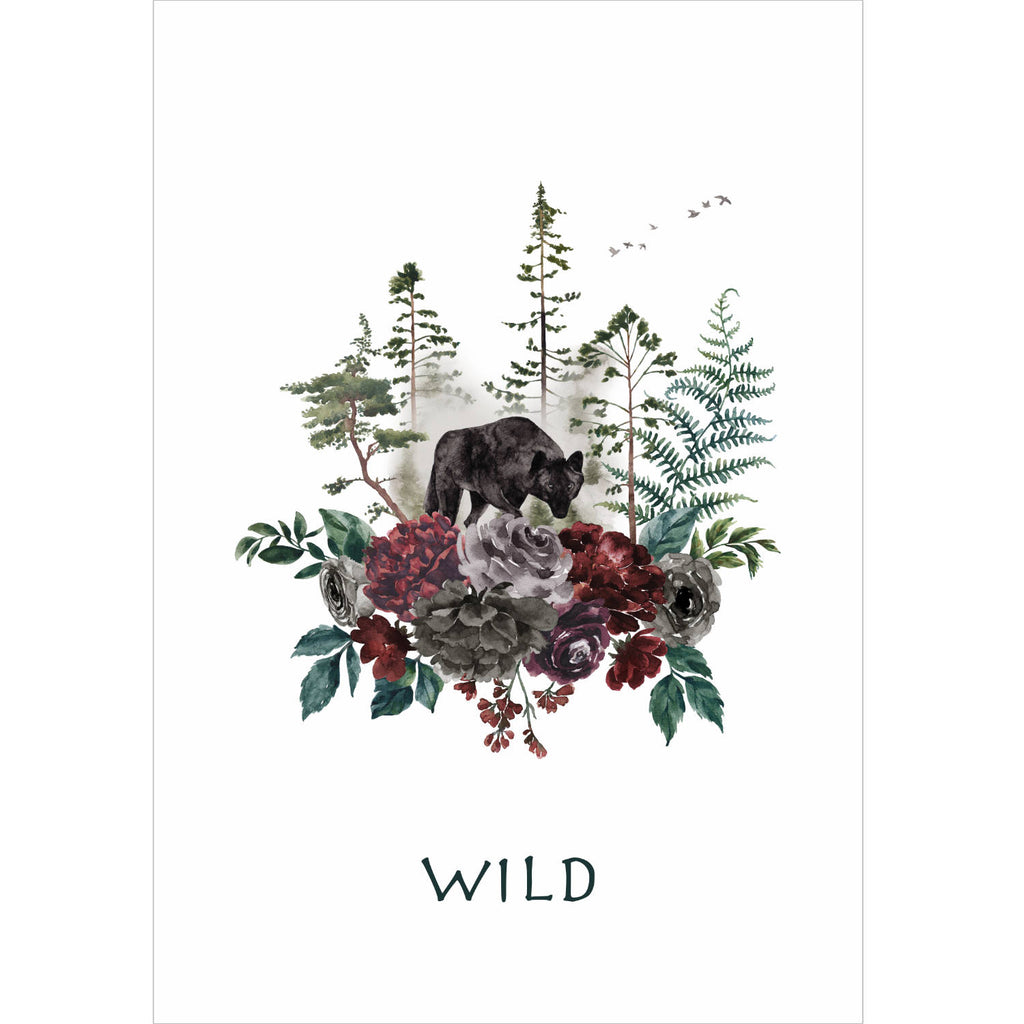 Wild Wolf - Aquarell Wandbild