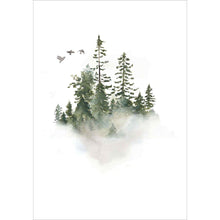 Wildnis 07 - Wald Aquarell Wandbild