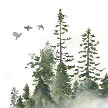 Wildnis 07 - Wald Aquarell Wandbild