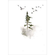 Wildnis 08 - Wald Aquarell Wandbild