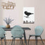 Wildtiere No.7 Rabe - Zeichnung Wandbild